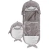 Happy Nappers Grey Shark Sleeping Bag - Large -Reata Bags Travel Shop R9XUV SQ1 0000000005 GREY SLf