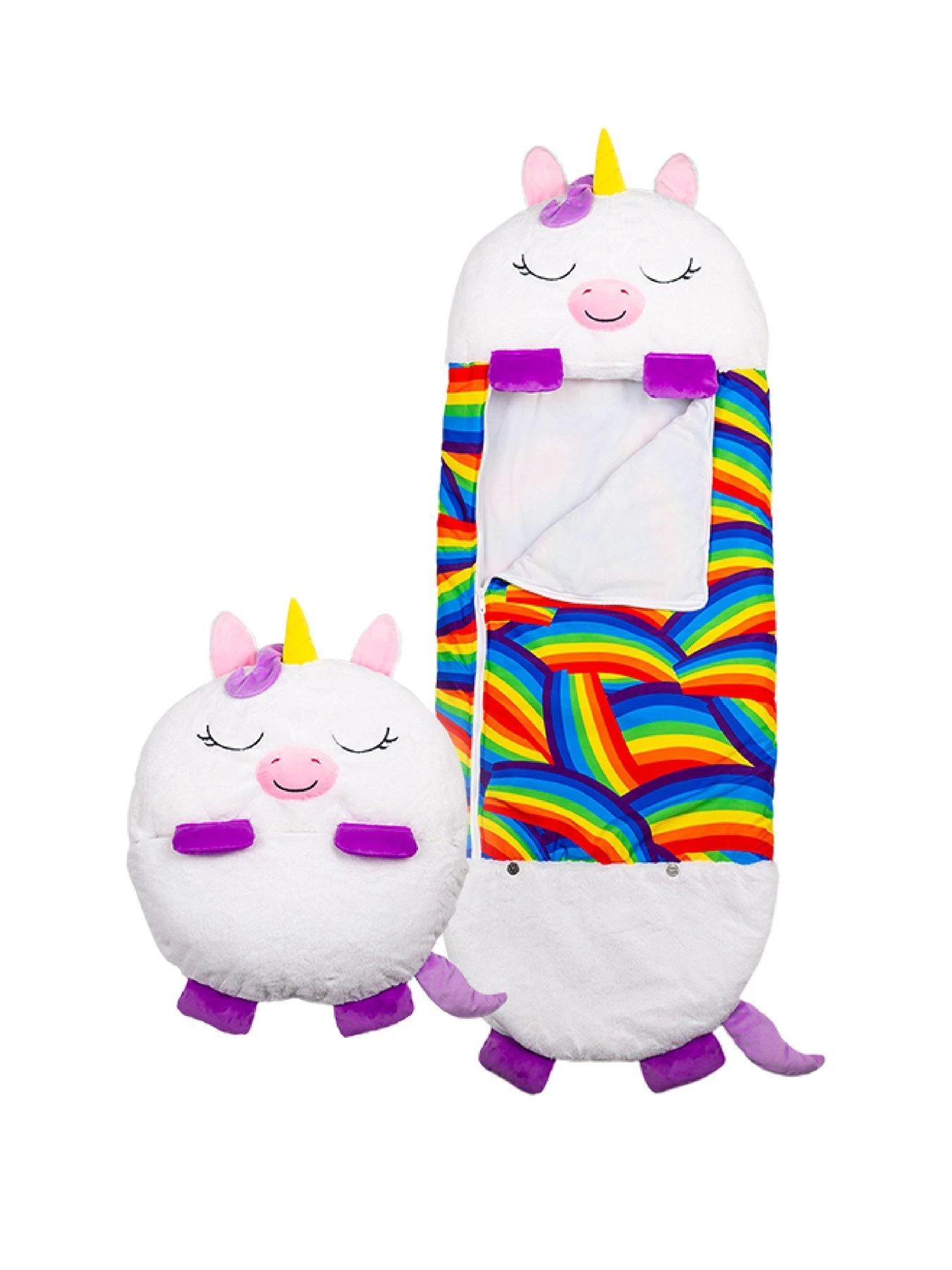 Happy Nappers White Unicorn Sleeping Bag - Large 3 Happy Nappers White Unicorn Sleeping Bag - Large