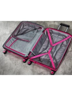 Rock Luggage Sunwave Large 8-Wheel Suitcase - Pink 14 Rock Luggage Sunwave Large 8-Wheel Suitcase - Pink -Reata Bags Travel Shop RDDD4 SQ6 0000000088 NO COLOR SLd3