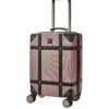 Rock Luggage Vintage Carry-on 8-Wheel Suitcase - Rose Pink
