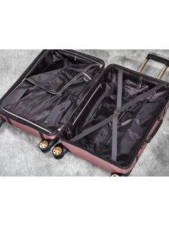 Rock Luggage Vintage Carry-on 8-Wheel Suitcase - Rose Pink -Reata Bags Travel Shop RDDEW SQ6 0000000088 NO COLOR SLd3