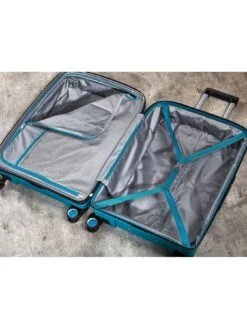 Rock Luggage Sunwave 8-Wheel Suitcases - 3 Piece Set - Blue -Reata Bags Travel Shop RJUWY SQ4 0000000020 BLUE SLd1