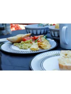 Streetwize Camping/Caravan Melamine Dinnerware Set - Stripe 11 Streetwize Camping/Caravan Melamine Dinnerware Set - Stripe -Reata Bags Travel Shop RLPV7 SQ4 0000000099 N A SLd1