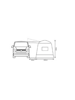 OUTDOOR REVOLUTION Outhouse Handi Low 180-210 Drive-Away Awning -Reata Bags Travel Shop RM7DU SQ7 0000000088 NO COLOR DGy