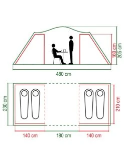 Coleman Spruce Falls 4, Blackout Bedroom Family Tent, 4 Person 15 Coleman Spruce Falls 4, Blackout Bedroom Family Tent, 4 Person -Reata Bags Travel Shop RQ63F SQ7 0000000047 GREEN DGy