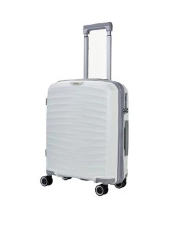 Rock Luggage Sunwave 8-Wheel Suitcase Cabin - White