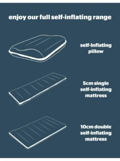 Silentnight Self Inflating Mat Single 14 Silentnight Self Inflating Mat Single -Reata Bags Travel Shop T4ETL SQ6 0000000088 NO COLOR SLd3