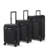 Rock Luggage Parker 8-Wheel Suitcases 3 Piece Set - Black -Reata Bags Travel Shop TJD7F SQ1 0000000099 N A SLf