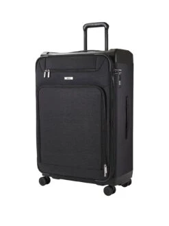 Rock Luggage Parker 8-Wheel Suitcase Large - Black