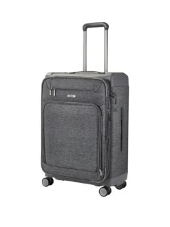 Rock Luggage Parker 8-Wheel Suitcase Medium - Grey