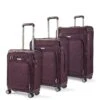 Rock Luggage Parker 8-Wheel Suitcases 3 Piece Set - Purple -Reata Bags Travel Shop TJD7W SQ1 0000000099 N A SLf