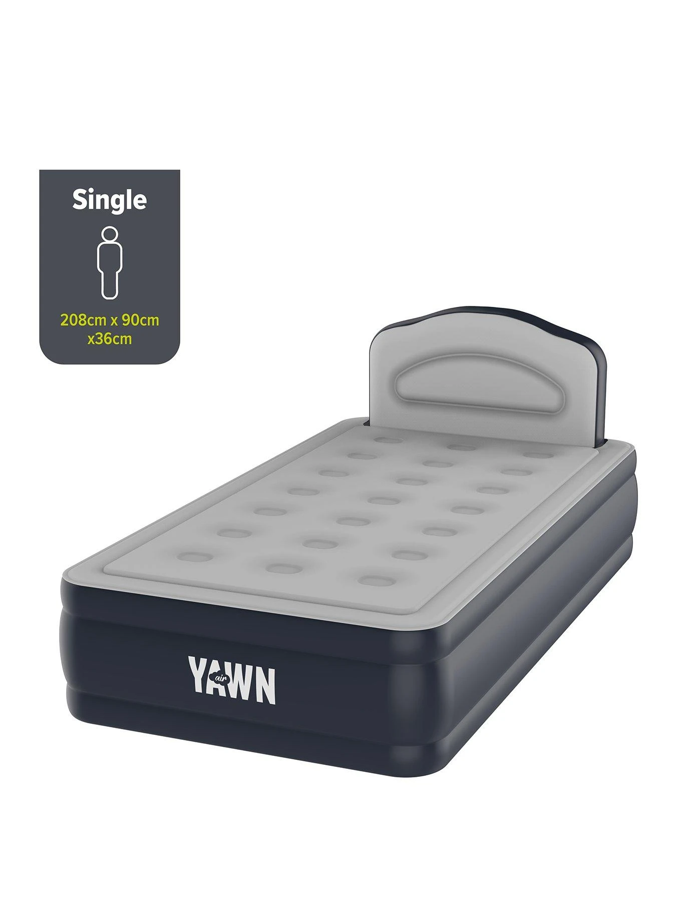 Yawn Air Bed DELXUE With Custom Fitted Sheet Included, Single 4 Yawn Air Bed DELXUE With Custom Fitted Sheet Included, Single - Image 2