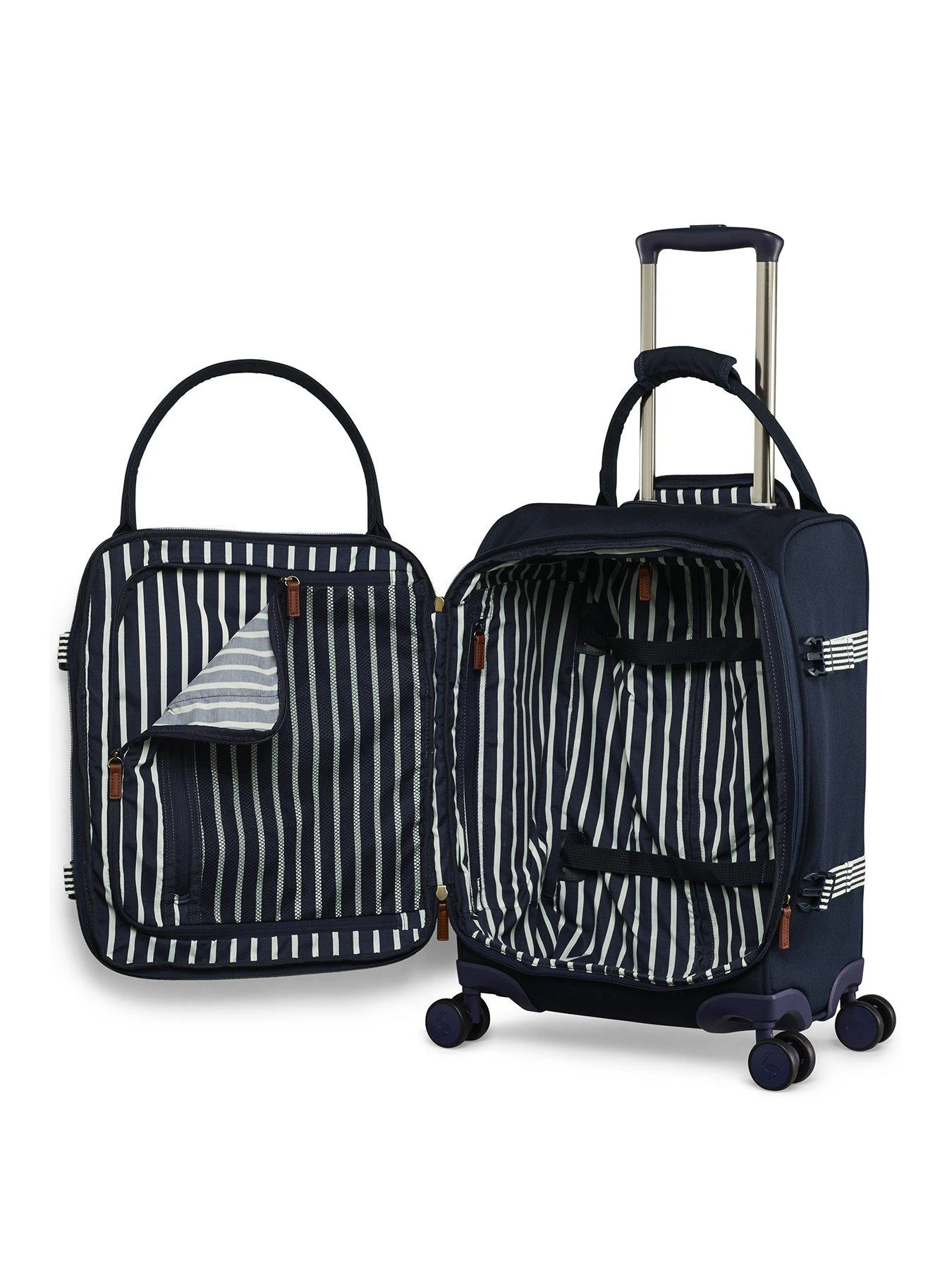 Joules Cabin Trolley Suitcase - French Navy 4 Joules Cabin Trolley Suitcase - French Navy - Image 2