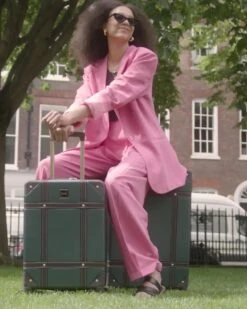 Rock Luggage Vintage 8 Wheel Retro Style Hardshell Medium Suitcase - Emerald Green -Reata Bags Travel Shop UYG7J SQ8 0000000047 GREEN DVvP