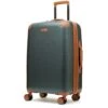 Rock Luggage Carnaby 8 Wheel Hardshell Medium Suitcase - Emerald Green