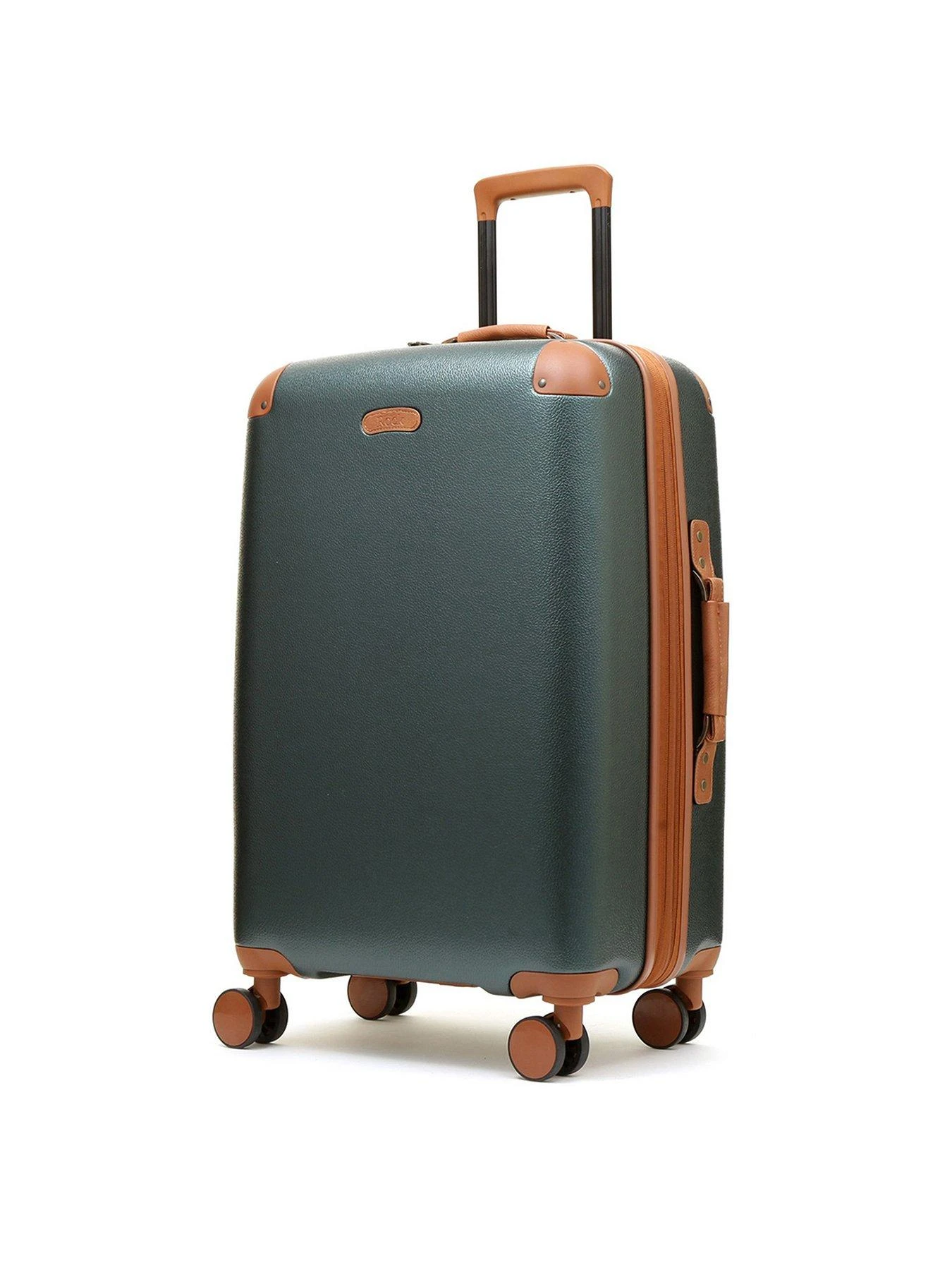 Rock Luggage Carnaby 8 Wheel Hardshell Medium Suitcase - Emerald Green 3 Rock Luggage Carnaby 8 Wheel Hardshell Medium Suitcase - Emerald Green