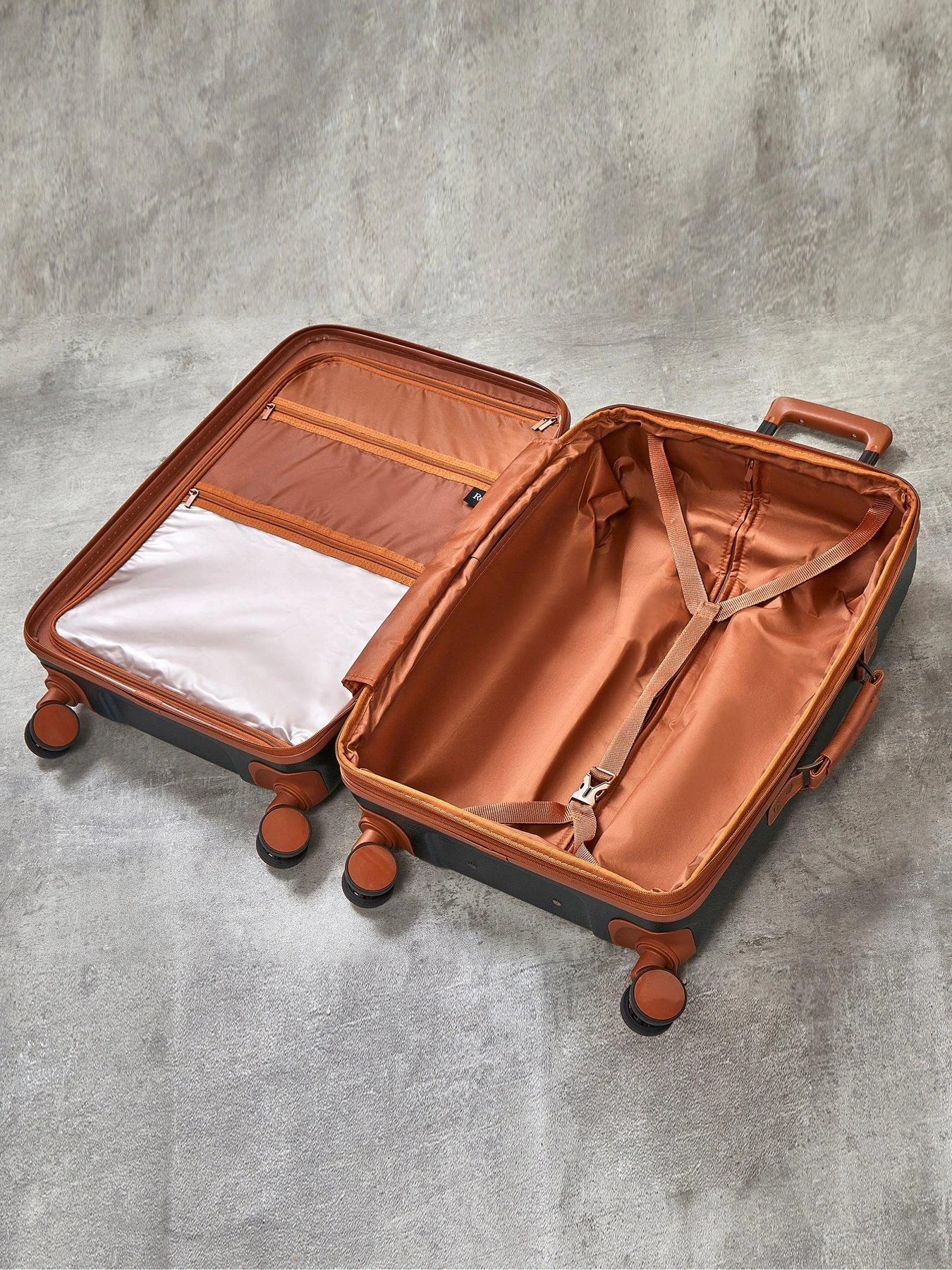 Rock Luggage Carnaby 8 Wheel Hardshell Medium Suitcase - Emerald Green 7 Rock Luggage Carnaby 8 Wheel Hardshell Medium Suitcase - Emerald Green - Image 5