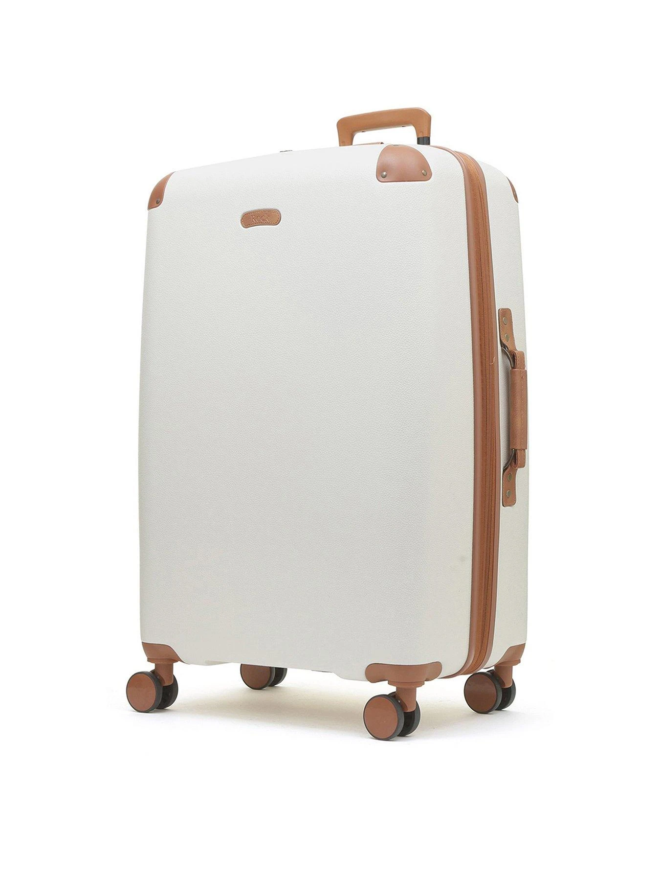 Rock Luggage Carnaby 8 Wheel Hardshell Large Suitcase - Cream 3 Rock Luggage Carnaby 8 Wheel Hardshell Large Suitcase - Cream