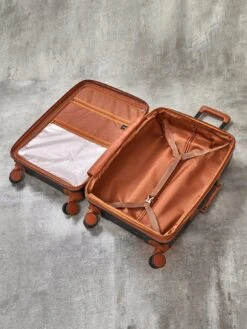 Rock Luggage Carnaby 3 Piece Set Hardshell 8 Wheel Spinner - Black -Reata Bags Travel Shop UYG8F SQ4 0000000004 BLACK SLd1