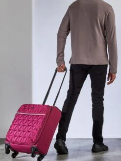 Rock Luggage Jewel 4 Wheel Soft Cabin Suitcase - Pink -Reata Bags Travel Shop UYG8K SQ3 0000000063 PINK SLd