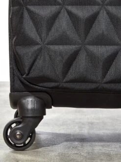 Rock Luggage Jewel 3 Piece Set Soft 4 Wheel Spinner - Black -Reata Bags Travel Shop UYG8V SQ4 0000000004 BLACK SLd1