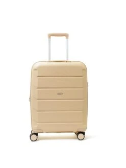 Rock Luggage Tulum 8 Wheel Hardshell Cabin Suitcase - Beige -Reata Bags Travel Shop UYVHW SQ3 0000000108 BEIGE SLd