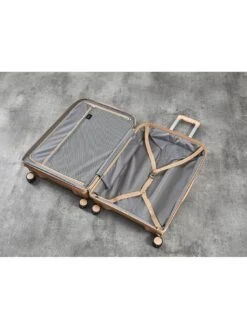 Rock Luggage Tulum 8 Wheel Hardshell Cabin Suitcase - Beige -Reata Bags Travel Shop UYVHW SQ6 0000000108 BEIGE SLd3
