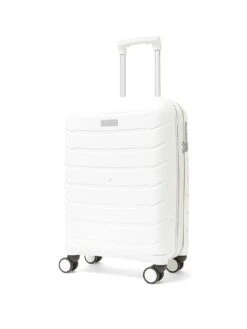 Rock Luggage Prime 8 Wheel Hardshell Cabin Suitcase - White