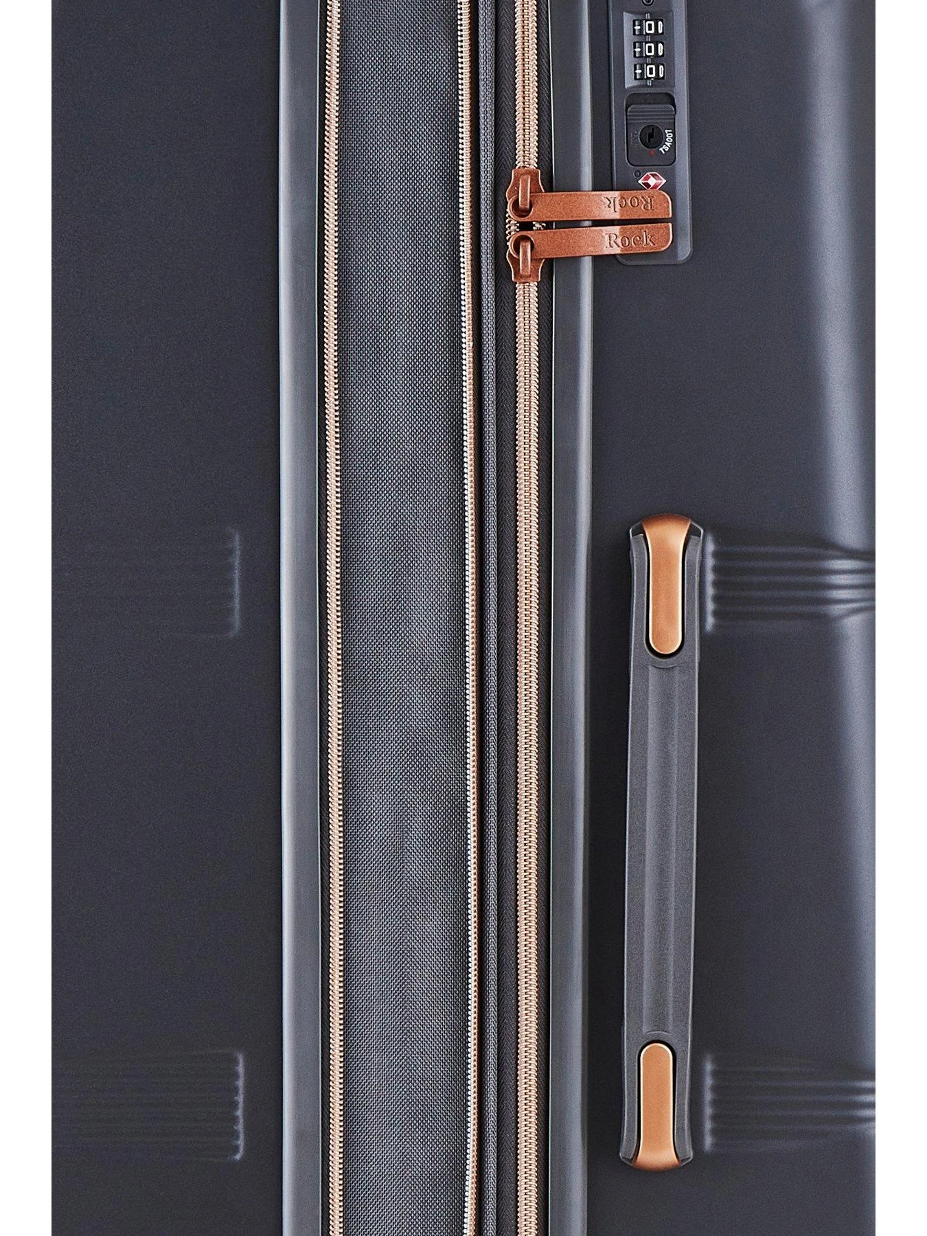Rock Luggage Mayfair 8 Wheel Hardshell Large Suitcase - Charcoal 8 Rock Luggage Mayfair 8 Wheel Hardshell Large Suitcase - Charcoal - Image 6