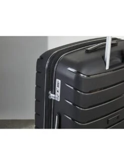 Rock Luggage Prime 8 Wheel Hardshell Large Suitcase - Black -Reata Bags Travel Shop UYVJN SQ5 0000000004 BLACK SLd2