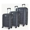 Rock Luggage Prime 3 Piece Set Hardshell 8 Wheel Spinner - Charcoal -Reata Bags Travel Shop UYVJT SQ1 0000000071 CHARCOAL SLf