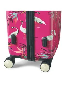 Sara Miller Small Pink Heron 4 Wheel Trolley Suitcase -Reata Bags Travel Shop V2UVT SQ5 0000000088 NO COLOR SLd2