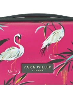 Sara Miller Small Pink Heron 4 Wheel Trolley Suitcase -Reata Bags Travel Shop V2UVT SQ6 0000000088 NO COLOR SLd3