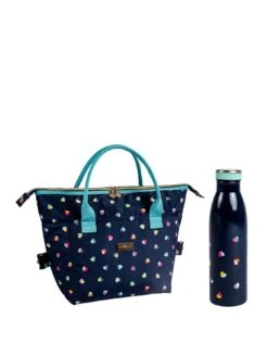 BEAU & ELLIOT 'Mini Confetti' - Convertible '2 in 1' Insulated Picnic Lunch Bag + Stainless Steel Insulated Drinks Bottle (500ml)