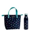 BEAU & ELLIOT Beau & Elliot 'Mini Confetti' - Insulated Picnic Lunch Tote - Navy/Hearts (7 Litre) + Stainless Steel Drinks Bottle -Reata Bags Travel Shop V48TQ SQ1 0000000270 PRINT SLf