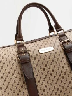 River Island Monogram Oversized Barrel -Reata Bags Travel Shop VBLQC SQ4 0000000108 BEIGE SLd1