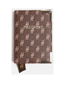 River Island Monogram Passport Cover