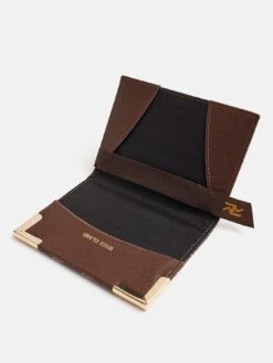 River Island Monogram Passport Cover -Reata Bags Travel Shop VBLQF SQ4 0000000014 DARK BROWN SLd1