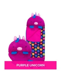 Happy Nappers Purple Unicorn Sleeping Bag Large -Reata Bags Travel Shop VCV1S SQ3 0000000039 PURPLE SLd