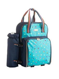 BEAU & ELLIOT Confetti Mini - Insulated 2 Person Filled Picnic Backpack Set With Bottle Holder (16L)