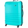 Rock Luggage Bryon 4 Wheel Hardshell TSA Large Suitcase - Turquoise -Reata Bags Travel Shop VENZ5 SQ1 0000000061 TURQUOISE SLf