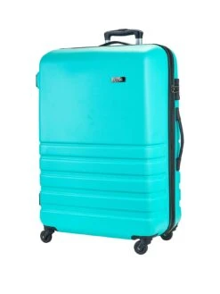 Rock Luggage Bryon 4 Wheel Hardshell TSA Large Suitcase - Turquoise