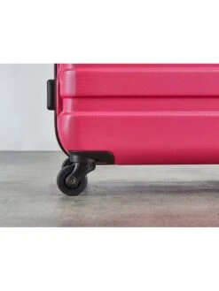 Rock Luggage Bryon 4 Wheel Hardshell Cabin TSA Suitcase - Pink -Reata Bags Travel Shop VENZ9 SQ3 0000000063 PINK SLd