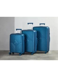 Rock Luggage Infinity 8 Wheel Hardshell Large Suitcase - Navy -Reata Bags Travel Shop VENZI SQ7 0000000048 NAVY SLd4