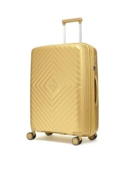 Rock Luggage Infinity 8 Wheel Hardshell Medium Suitcase - Gold