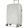 Rock Luggage Infinity 8 Wheel Hardshell Cabin Suitcase - Pearl -Reata Bags Travel Shop VEO06 SQ1 0000000028 PEARL SLf