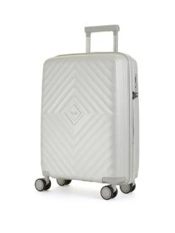 Rock Luggage Infinity 8 Wheel Hardshell Cabin Suitcase - Pearl
