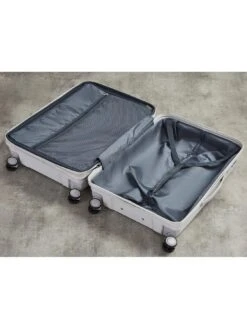 Rock Luggage Infinity 8 Wheel Hardshell Cabin Suitcase - Pearl -Reata Bags Travel Shop VEO06 SQ4 0000000028 PEARL SLd1