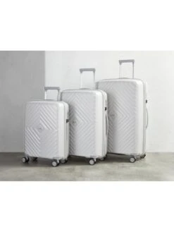 Rock Luggage Infinity 8 Wheel Hardshell Cabin Suitcase - Pearl -Reata Bags Travel Shop VEO06 SQ7 0000000028 PEARL SLd4