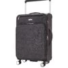 Rock Luggage Rocklite DLX 8 Wheel Soft Unique Lightweight Medium Suitcase - Charcoal -Reata Bags Travel Shop VEO0H SQ1 0000000071 CHARCOAL SLf